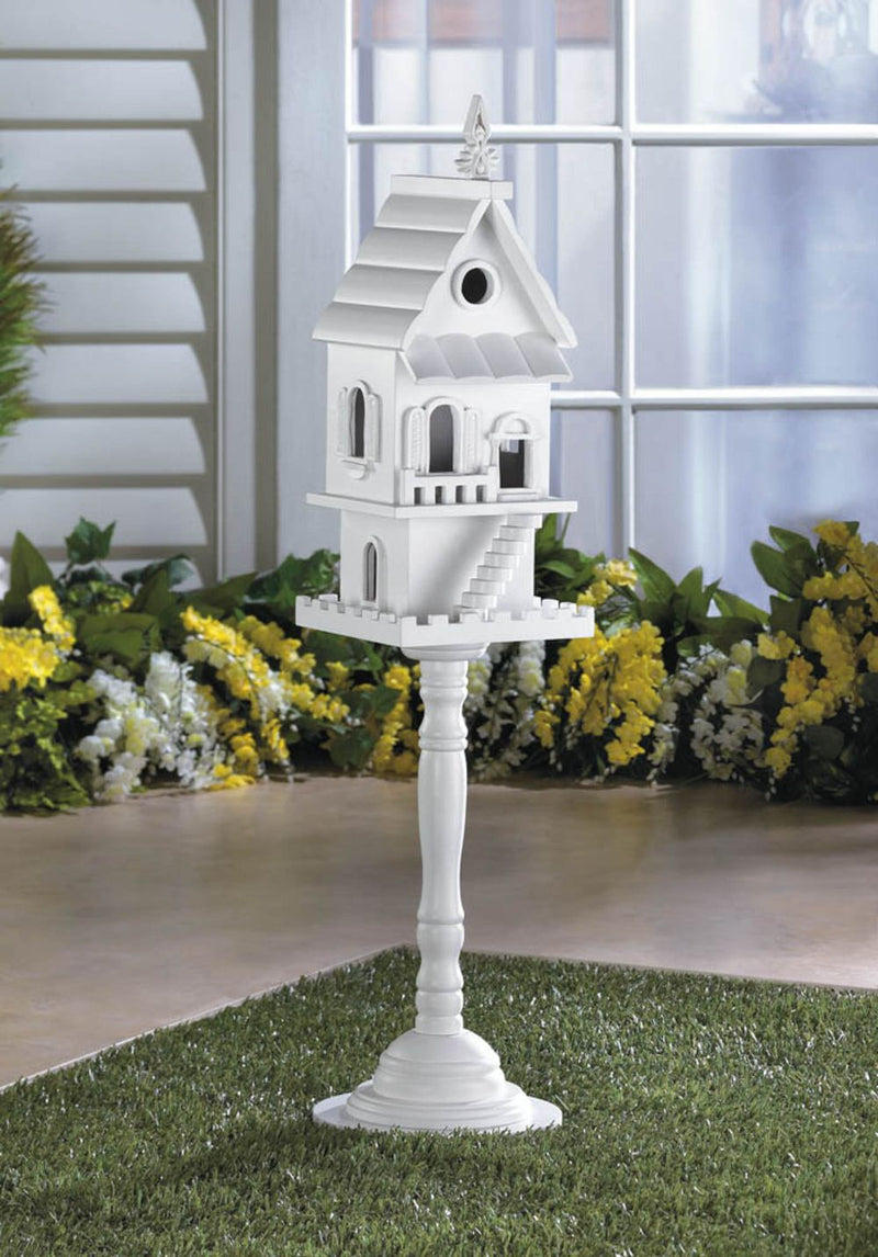 TWO STORY PEDESTAL BIRDHOUSE Default Title