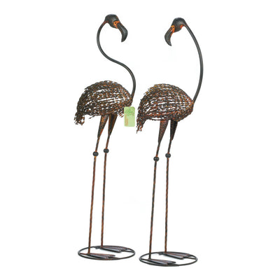 WILD FLAMINGO GARDEN ART DUO Default Title