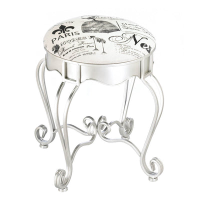 PRETTY IN PARIS METAL STOOL Default Title