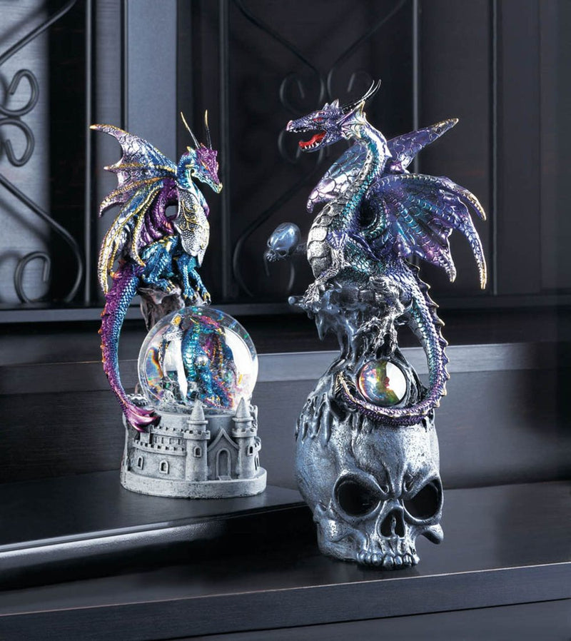 MYSTICAL DRAGON AND SKULL FIGURINE Default Title