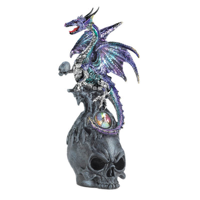 MYSTICAL DRAGON AND SKULL FIGURINE Default Title