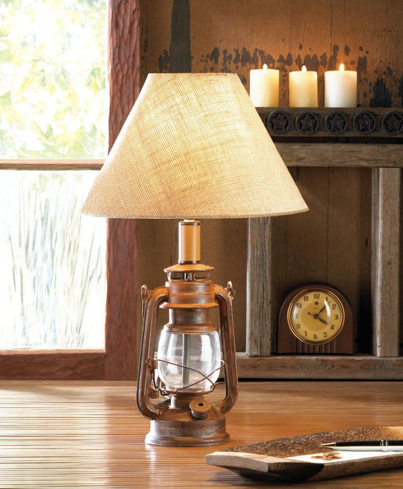 VINTAGE CAMPING LANTERN TABLE LAMP Default Title