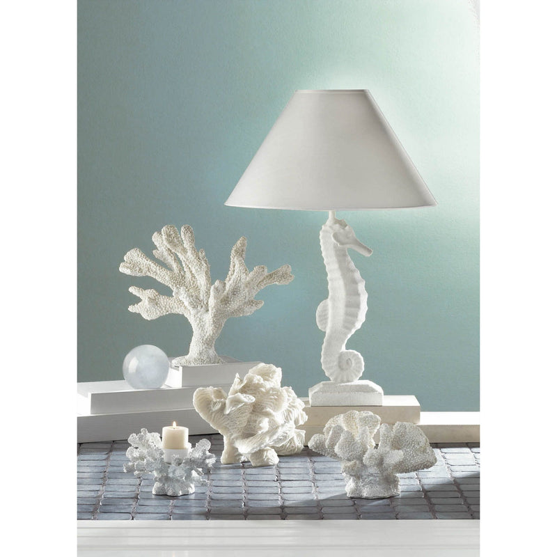 WHITE SEAHORSE TABLE LAMP Default Title