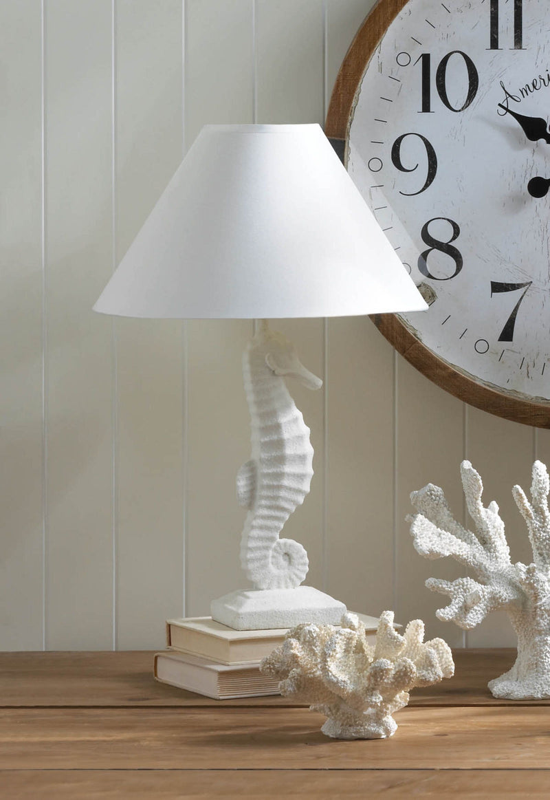 WHITE SEAHORSE TABLE LAMP Default Title