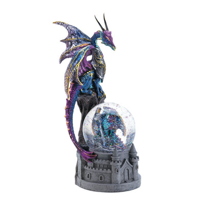 DRAGON CASTLE GLITTERING SNOW GLOBE Default Title