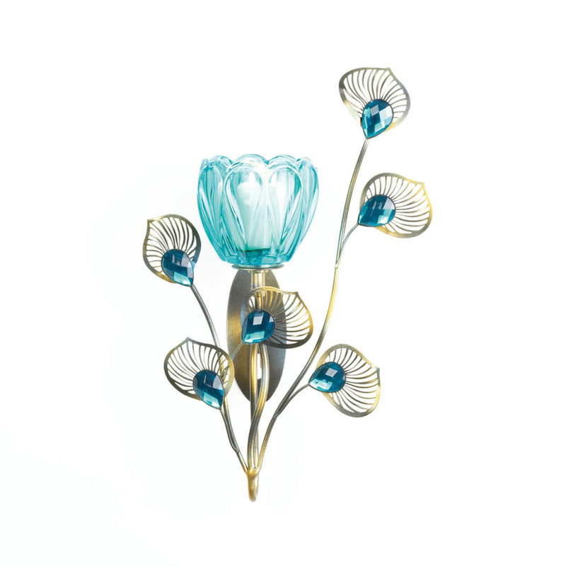 PEACOCK BLOSSOM SINGLE SCONCE Default Title