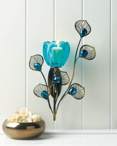 PEACOCK BLOSSOM SINGLE SCONCE Default Title