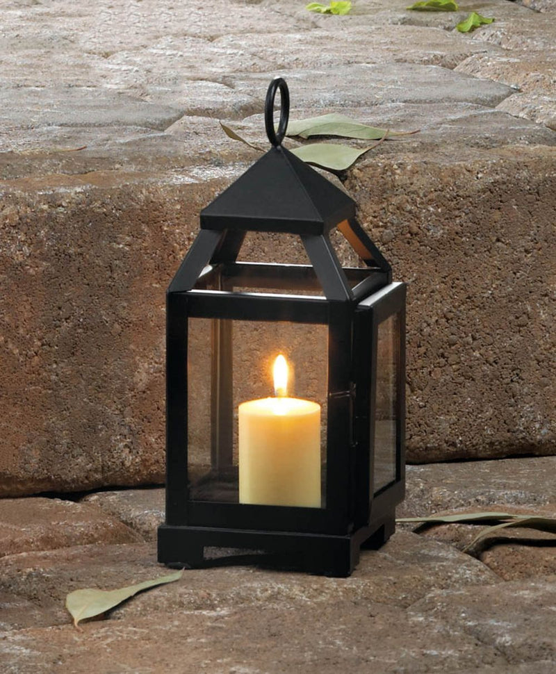 BLACK MINI CONTEMPORARY LANTERN Default Title