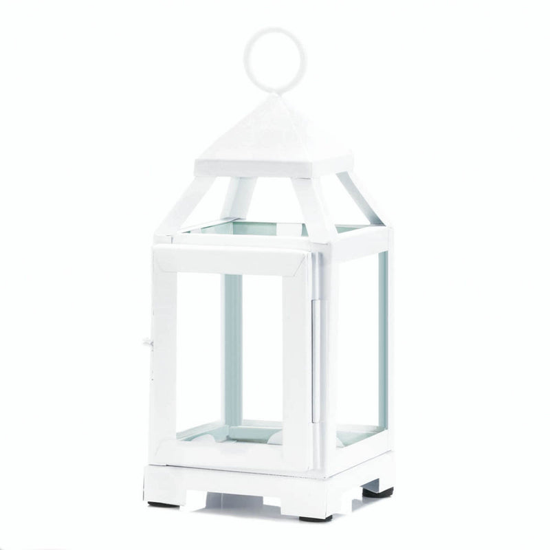 WHITE MINI CONTEMPORARY LANTERN Default Title