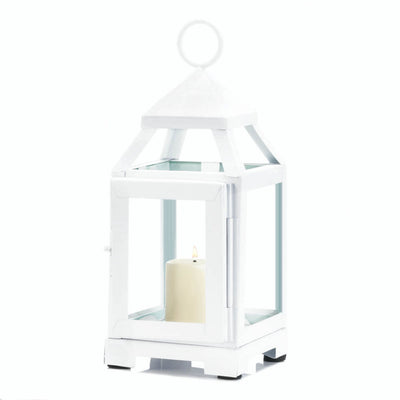 WHITE MINI CONTEMPORARY LANTERN Default Title