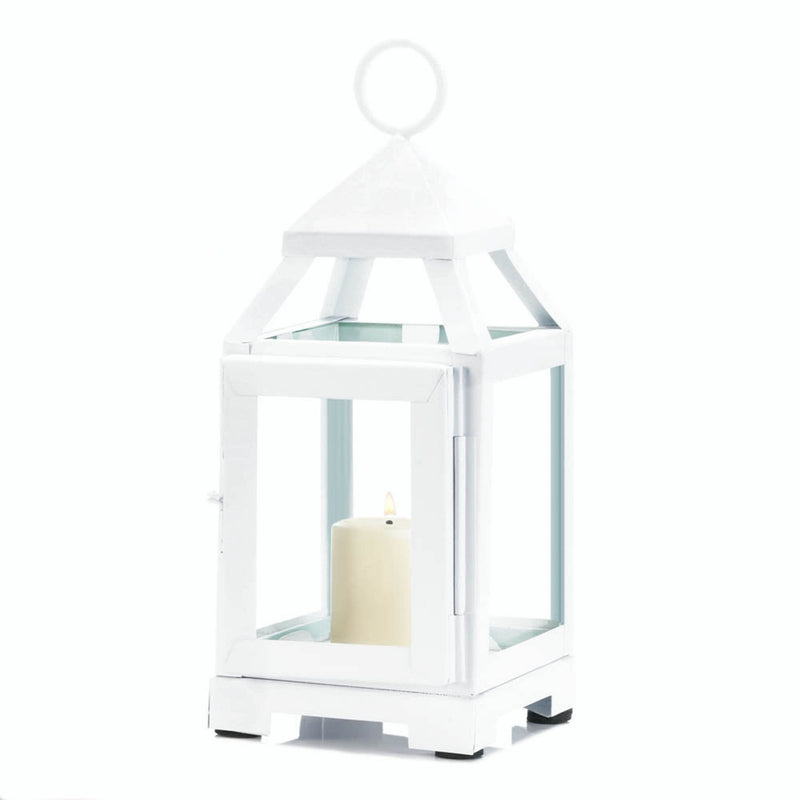 WHITE MINI CONTEMPORARY LANTERN Default Title