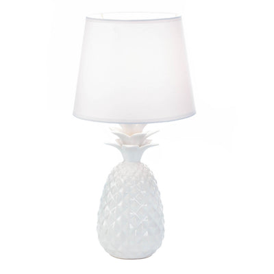 WHITE PINEAPPLE TABLE LAMP Default Title