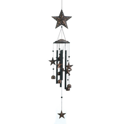 34 BRONZE STARS WIND CHIMES Default Title