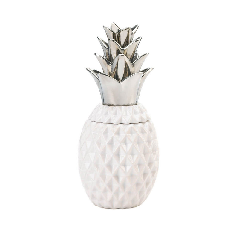 12 SILVER TOPPED PINEAPPLE JAR Default Title