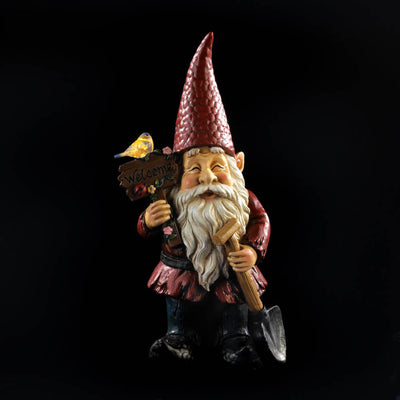 WELCOME GNOME SOLAR GARDEN DECORATION Default Title