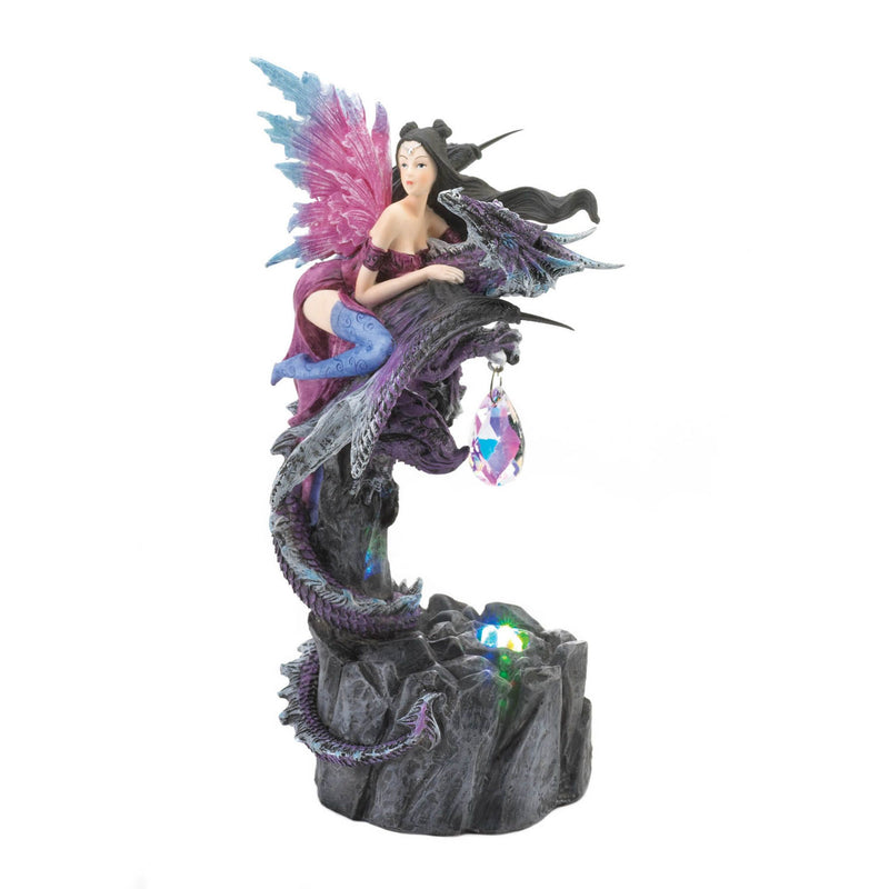 LIGHT UP FAIRY AND DRAGON FIGURINE Default Title