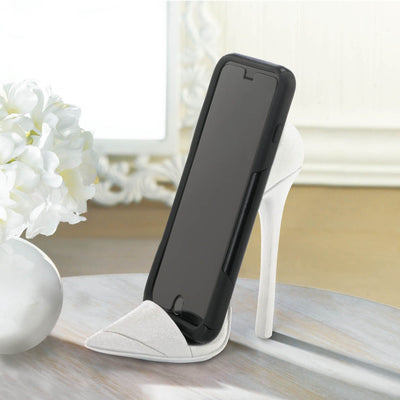 DAZZLING WHITE SHOE PHONE HOLDER Default Title