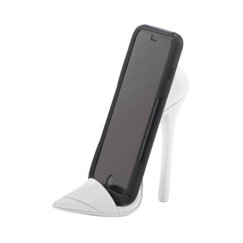 DAZZLING WHITE SHOE PHONE HOLDER Default Title