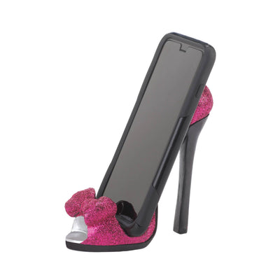 PINK BOW SHOE PHONE HOLDER Default Title