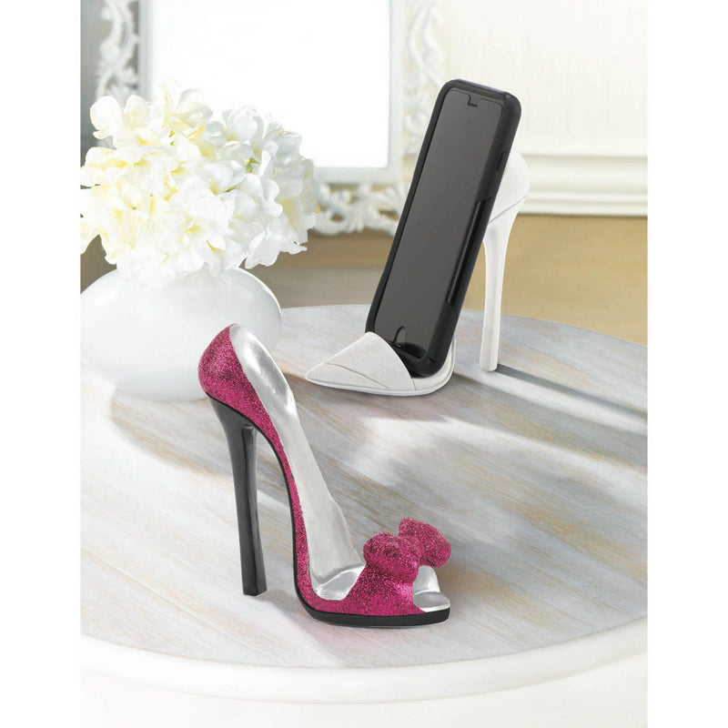 PINK BOW SHOE PHONE HOLDER Default Title