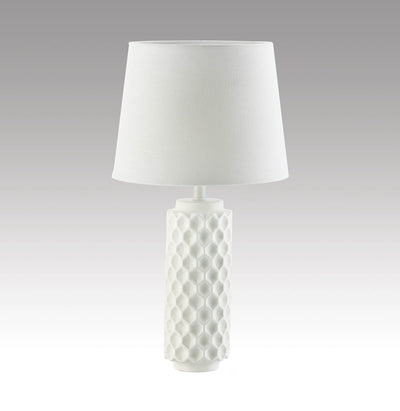 WHITE HONEYCOMB TABLE LAMP Default Title