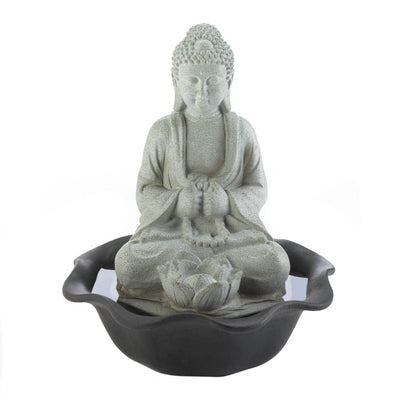 BUDDHA ON LOTUS TABLETOP FOUNTAIN (INCL. PUMP) Default Title