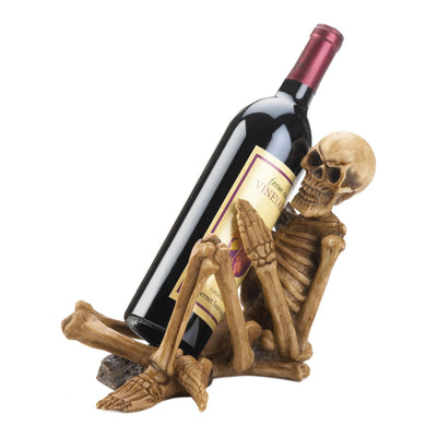 SKELETON WINE BOTTLE HOLDER Default Title