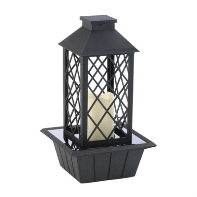 BLACK LANTERN TABLETOP FOUNTAIN (INCL. PUMP) Default Title