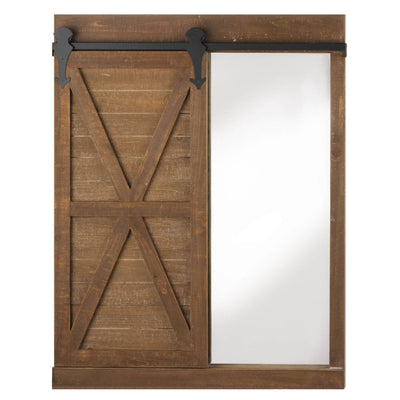 CHALKBOARD AND MIRROR WITH BARN DOOR Default Title