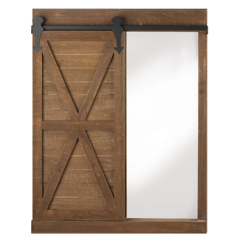 CHALKBOARD AND MIRROR WITH BARN DOOR Default Title