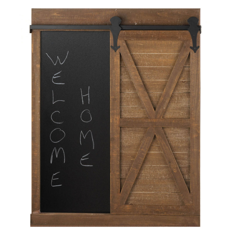 CHALKBOARD AND MIRROR WITH BARN DOOR Default Title