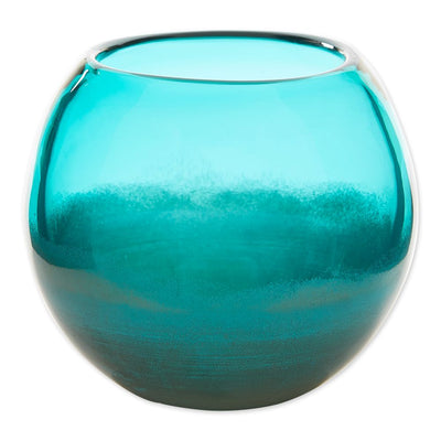 SMALL AQUA FISH BOWL VASE Default Title