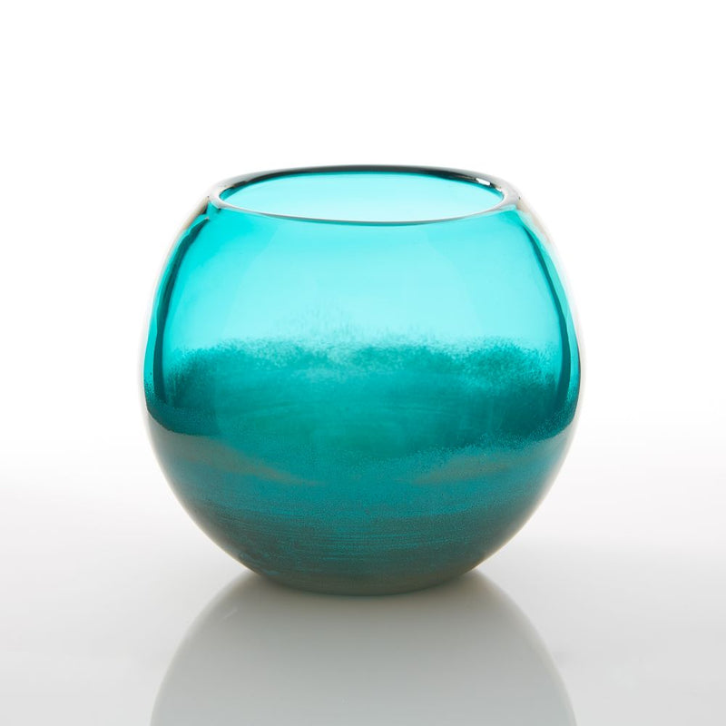 SMALL AQUA FISH BOWL VASE Default Title