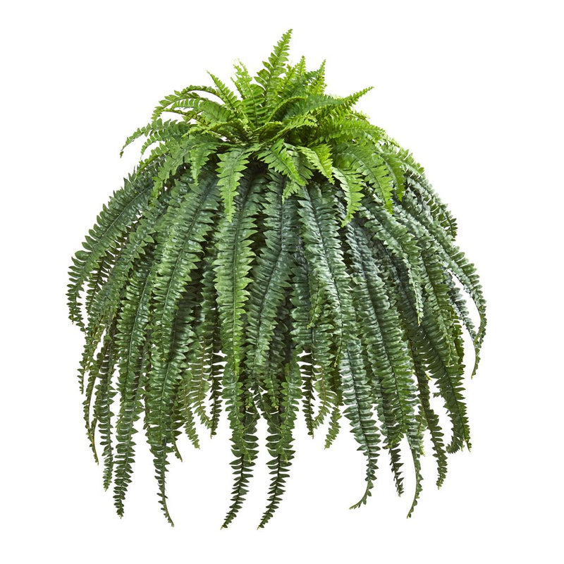 56” Giant Boston Fern Artificial Plant in Cement Bowl Default Title