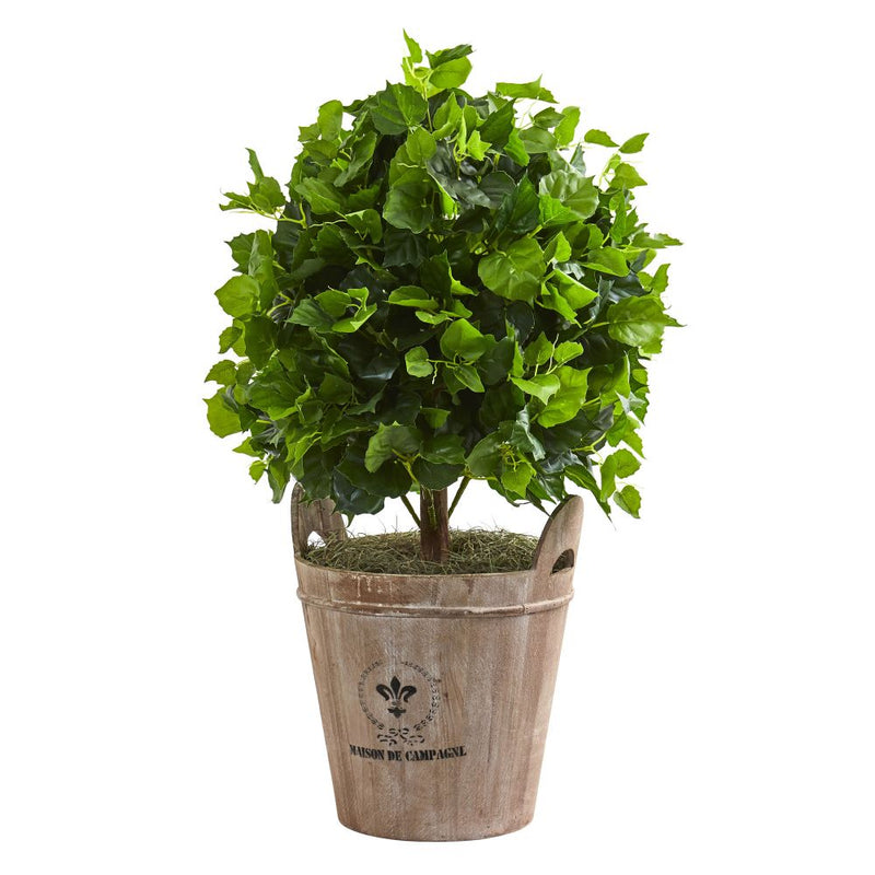 2.5’ Ficus Artificial Tree in Farmhouse Planter Default Title