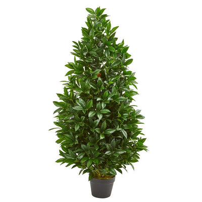 4’ Bay Leaf Artificial Topiary Tree UV Resistant (Indoor/Outdoor) Default Title