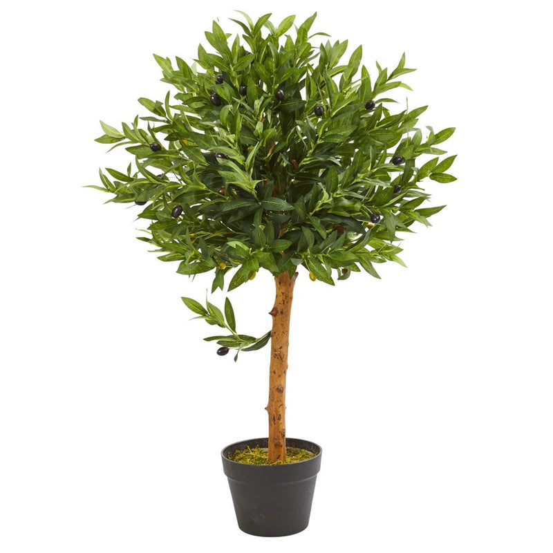 34” Olive Topiary Artificial Tree UV Resistant (Indoor/Outdoor) Default Title