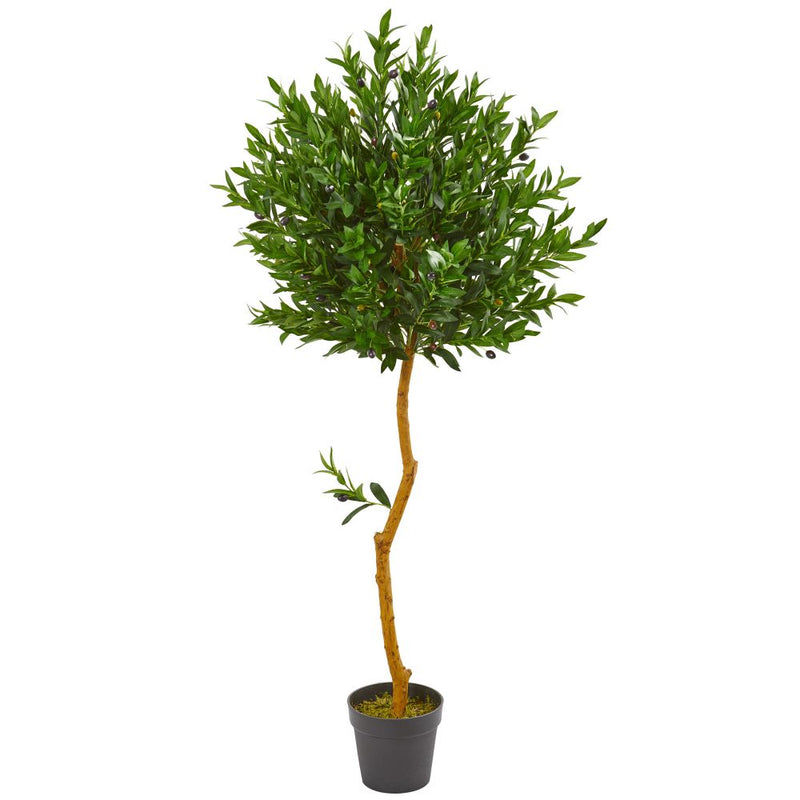 58” Olive Topiary Artificial Tree UV Resistant (Indoor/Outdoor) Default Title