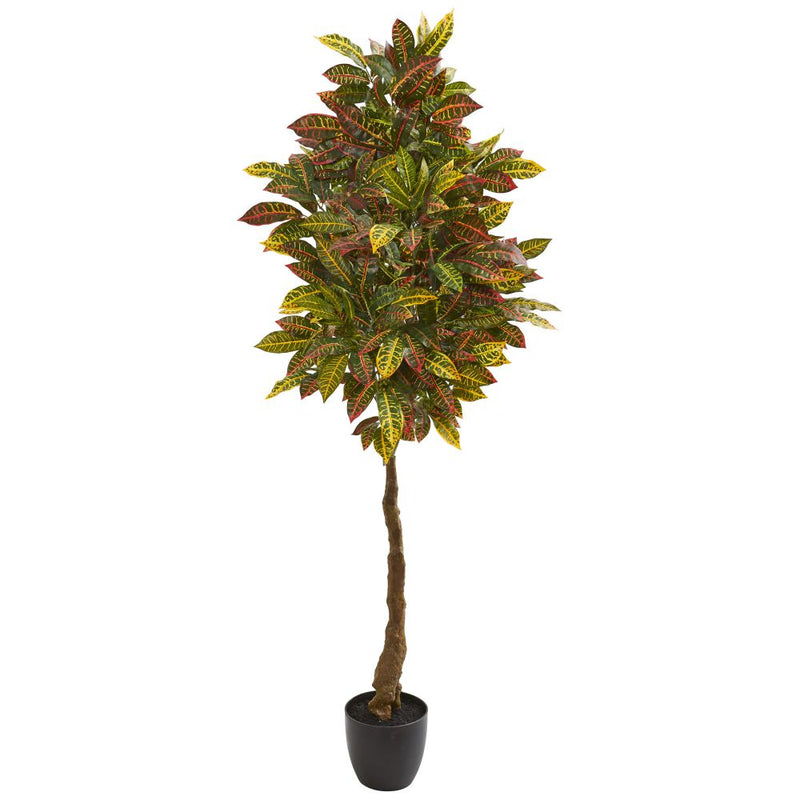 5’ Croton Artificial Tree Default Title