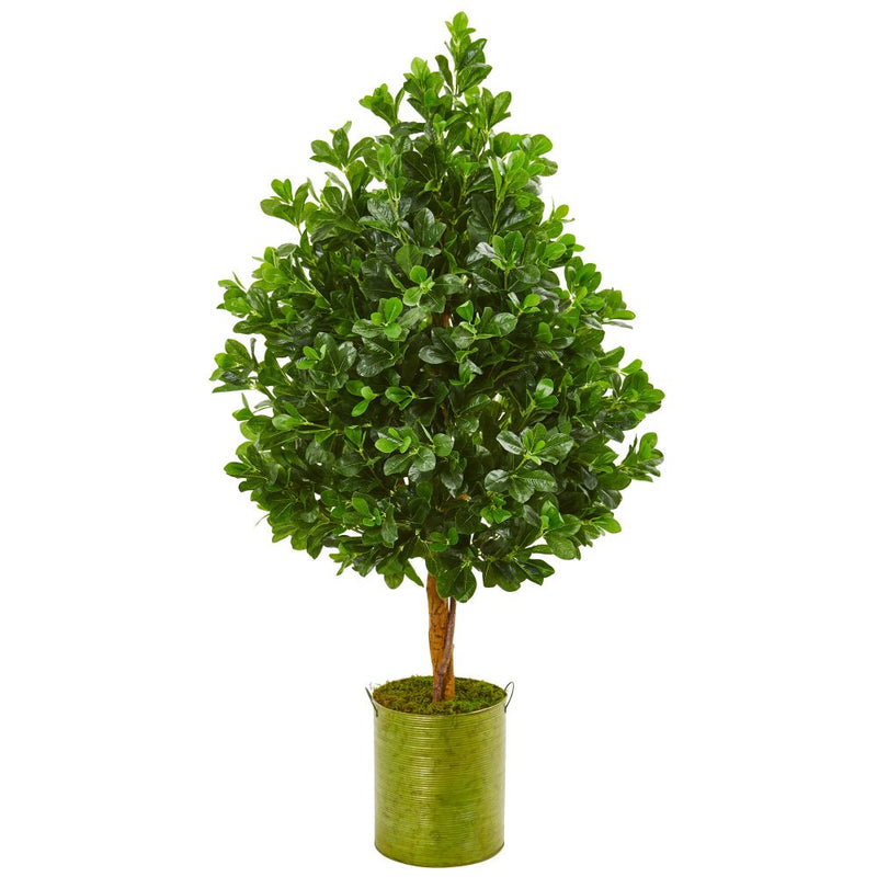 56” Evergreen Artificial Tree in Metal Planter Default Title