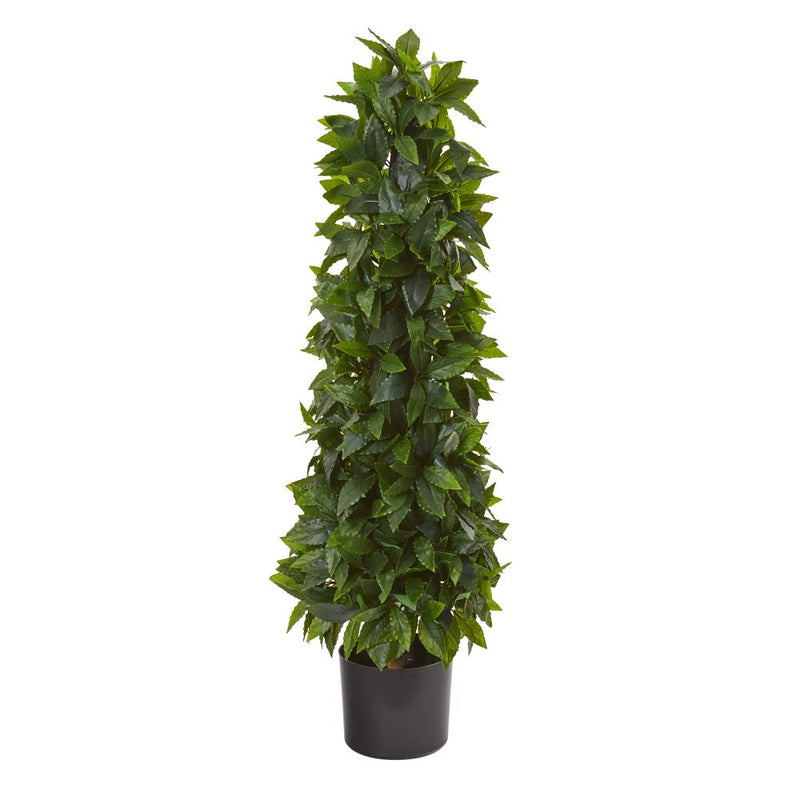 3’ Sweet Bay Cone Topiary Artificial Tree Default Title