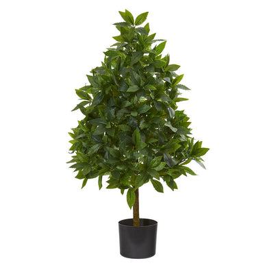 3’ Sweet Bay Cone Topiary Artificial Tree Default Title