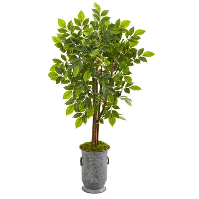 55” River Birch Artificial Tree in Decorative Planter Default Title