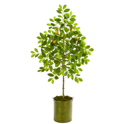 55” Lemon Artificial Tree in Green Planter Default Title