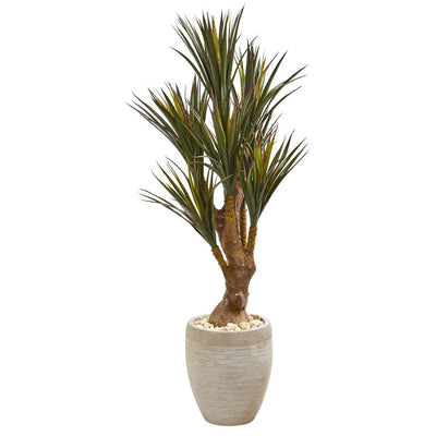 50” Yucca Artificial Tree in Planter UV Resistant (Indoor/Outdoor) Default Title