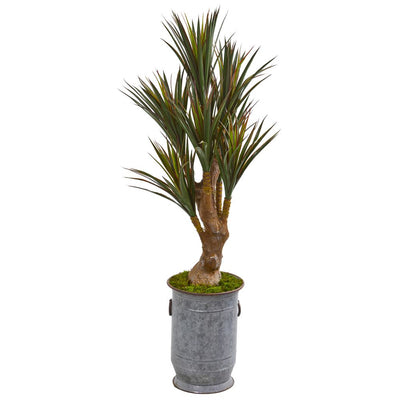 52” Yucca Artificial Tree in Planter UV Resistant (Indoor/Outdoor) Default Title