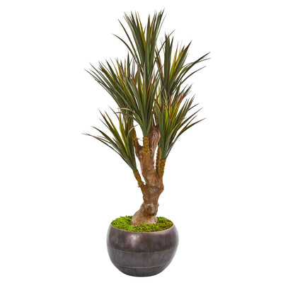 47” Yucca Artificial Tree in Decorative Planter UV Resistant (Indoor/Outdoor) Default Title