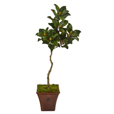 57” Magnolia Artificial Tree in Decorative Planter Default Title