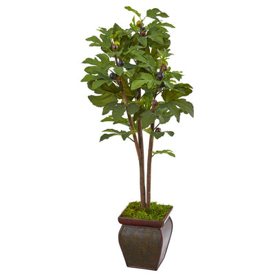 49” Fig Artificial Tree in Decorative Planter Default Title