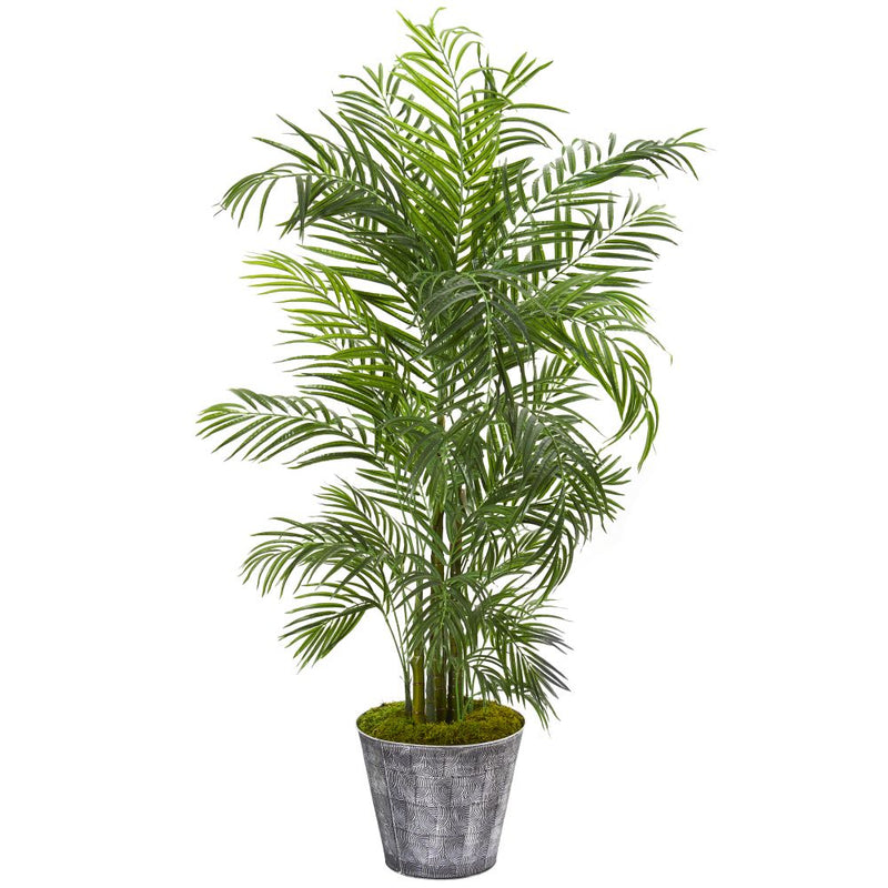 63” Areca Palm Artificial Tree in Decorative Planter UV Resistant (Indoor/Outdoor) Default Title